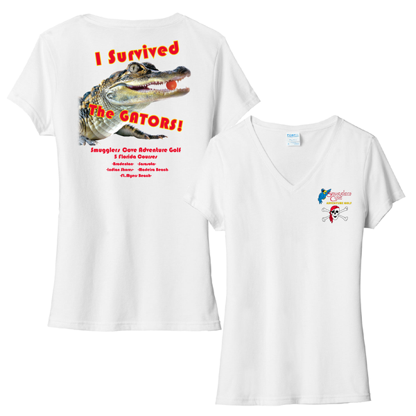 I SURVIVED - WOMEN TRIBLEND V-NECK