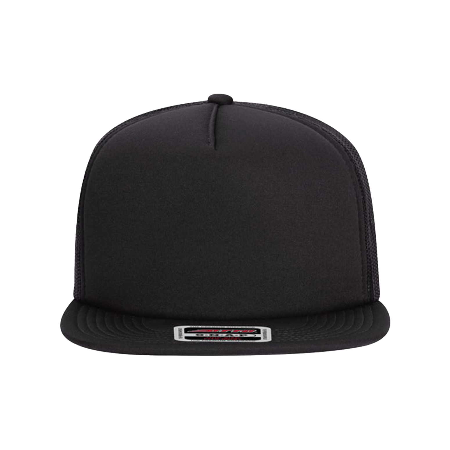 Patched Foam Front Flat Bill Snapback