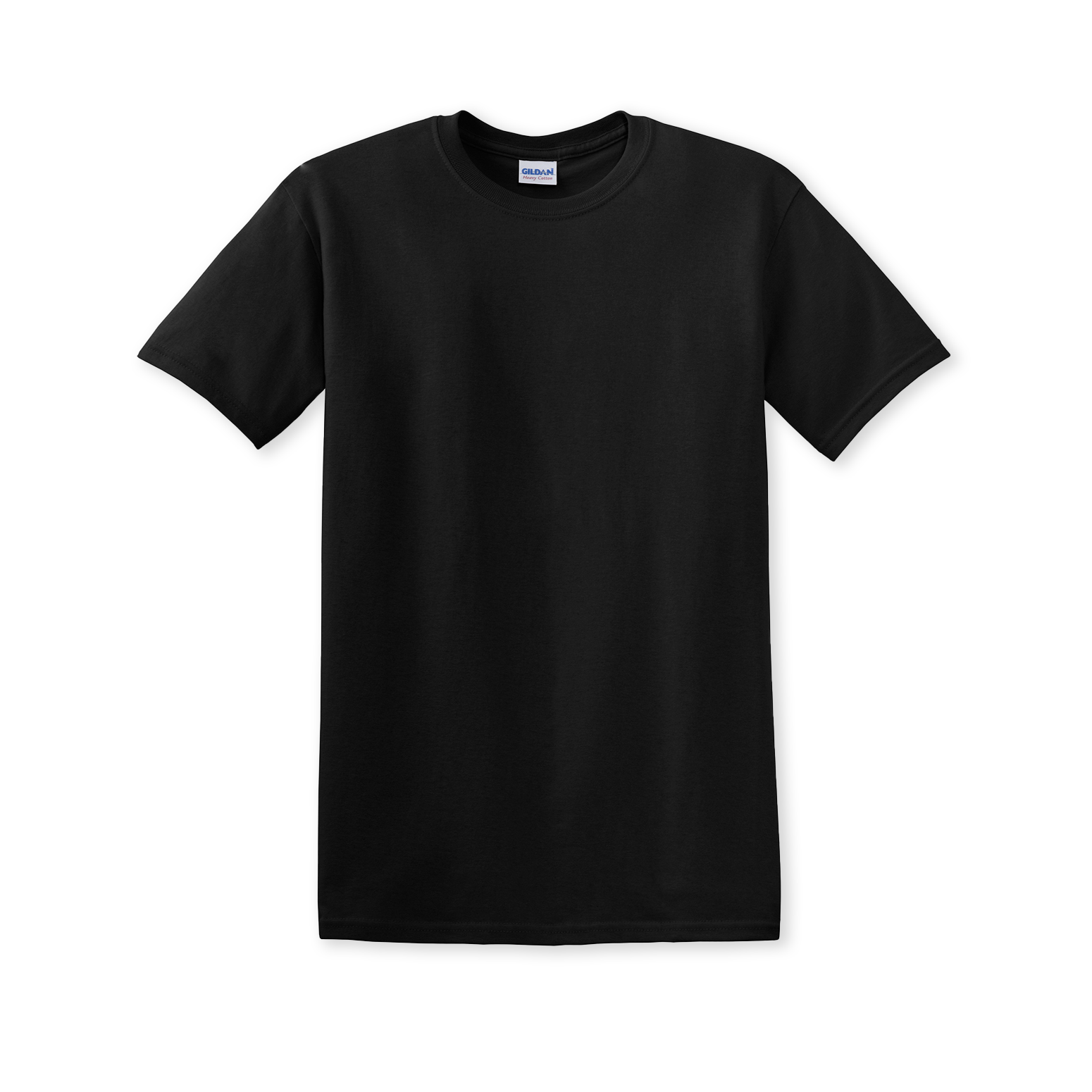 Black cotton shop tee