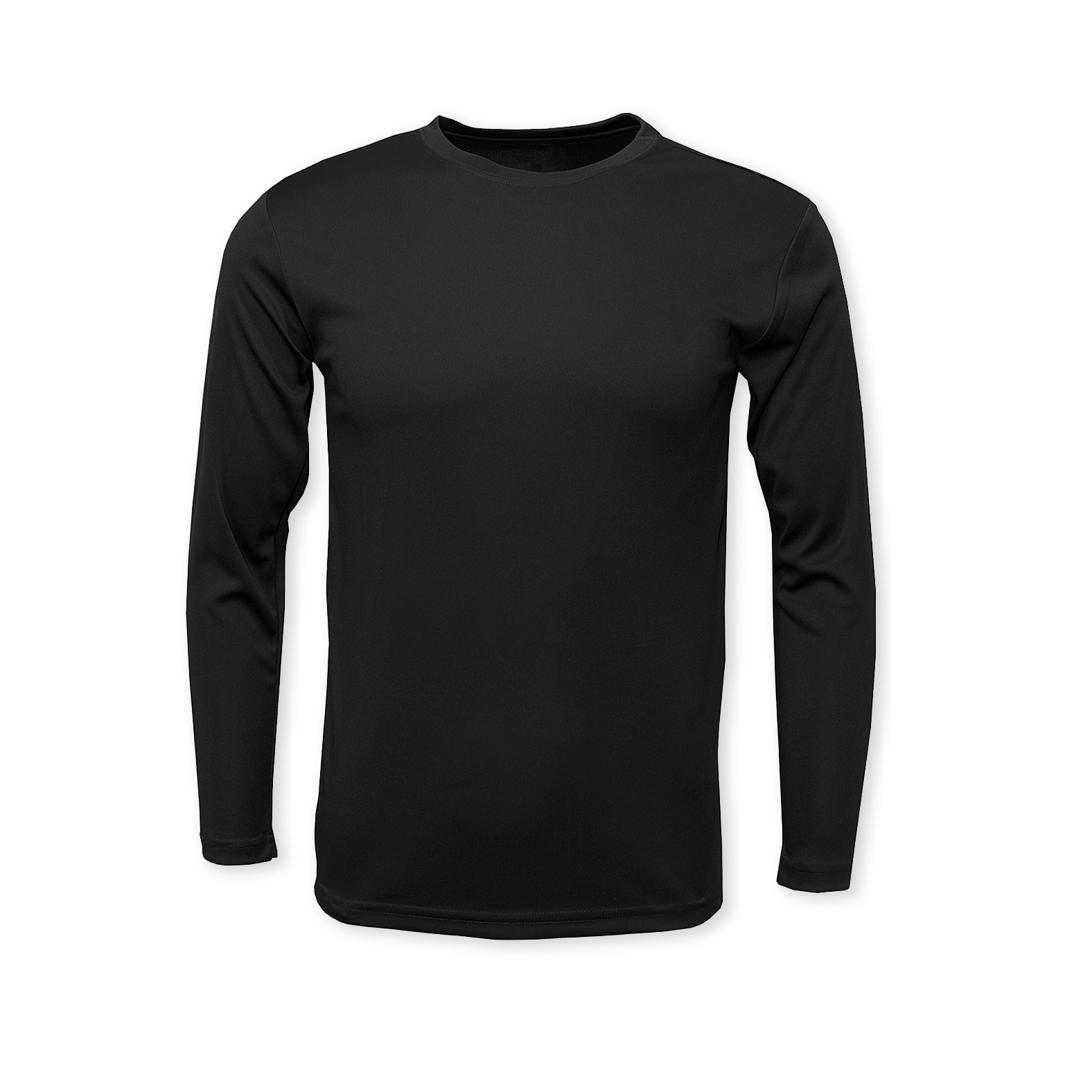 PIQIDIG Big and Tall Mens T Shirts - Long Sleeve Dri Fit Fishing Shirt  Black 2XL