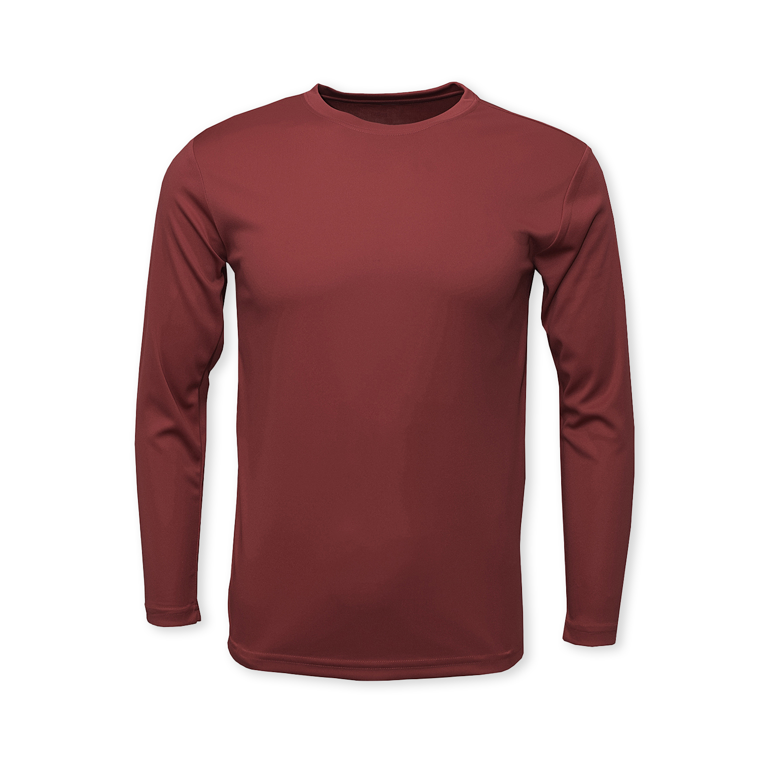Maroon long sales sleeve dri fit