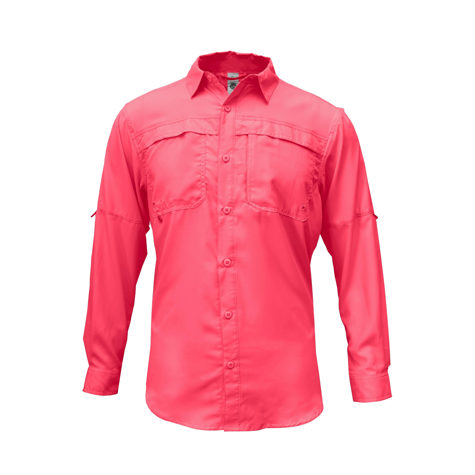 Habit mens short sleeve button up red fishing shirt, 100
