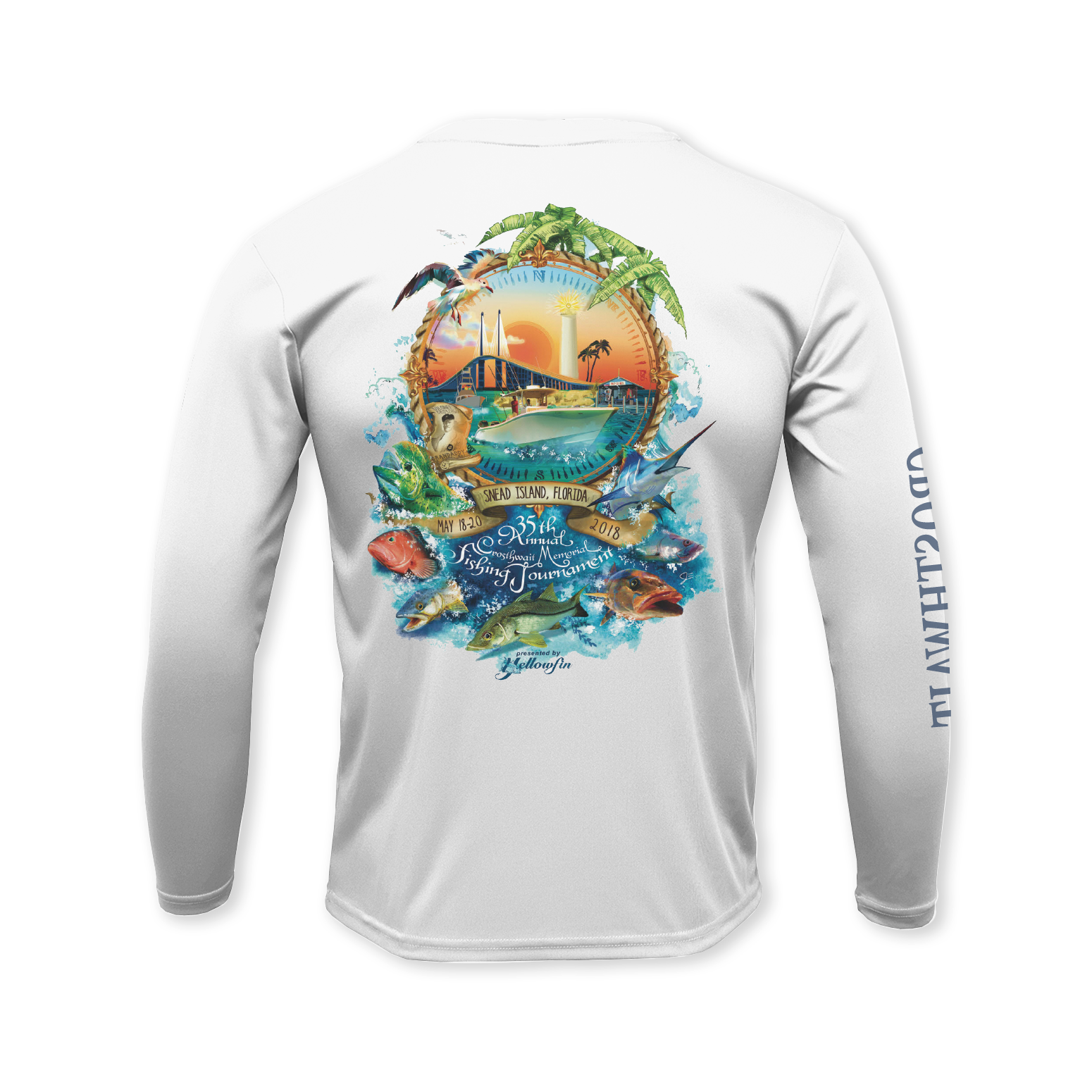 Light Performance Ladies Long Sleeve  Personalized Fishing Shirts – Salty®  Printing
