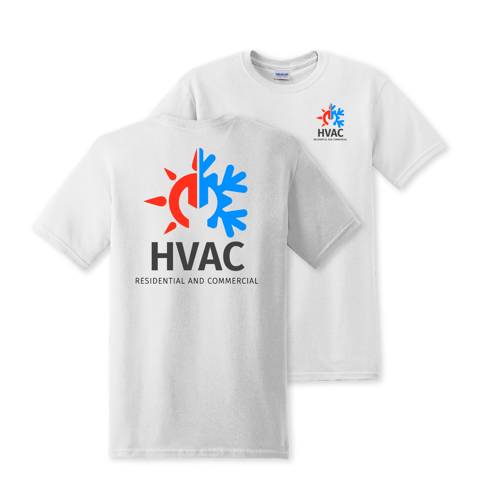 Personalized HVAC Cotton Tee | Custom Printed T-Shirts Bradenton