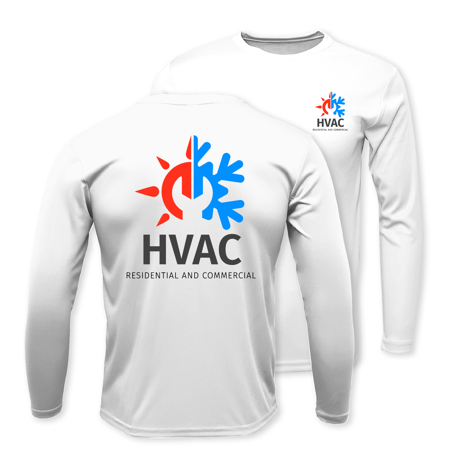 Personalized HVAC Long Sleeve T-Shirt | Performance Wear Sarasota