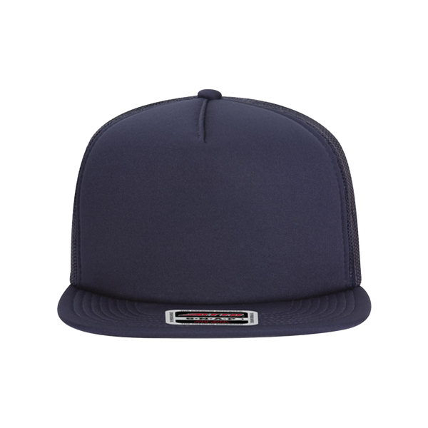 Embroidered Foam Front Flat Bill Snapback