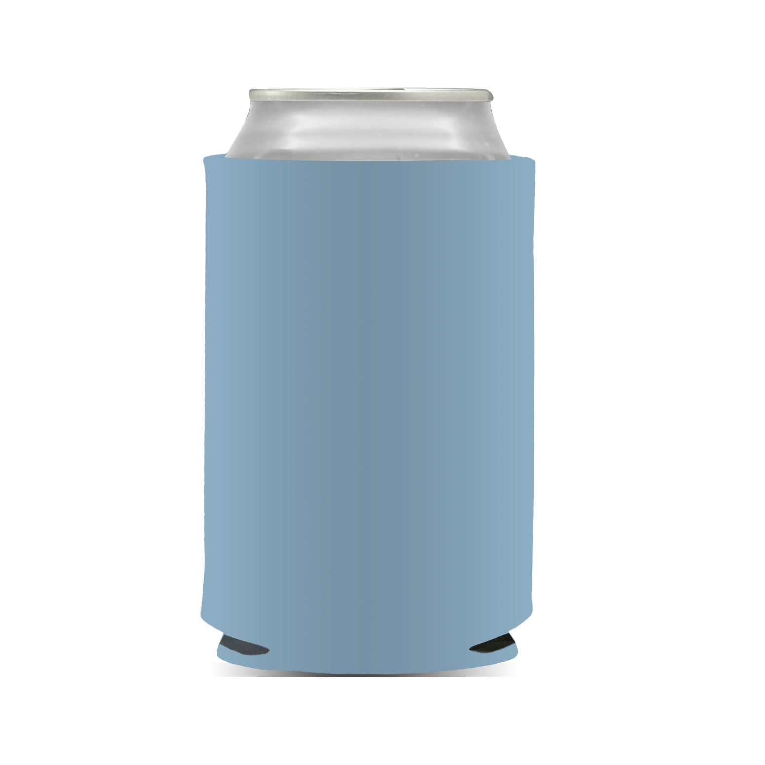 White/Blue Stainless Steel DGC Can Koozie