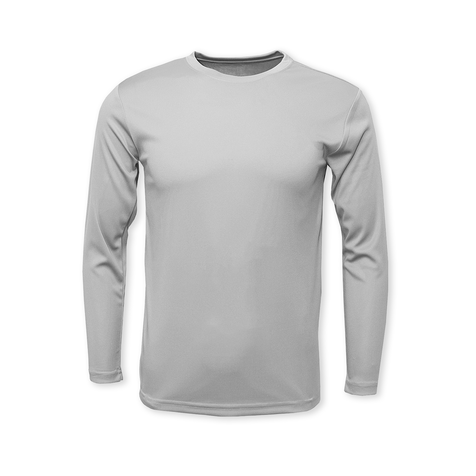 Plain gray hot sale long sleeve shirt