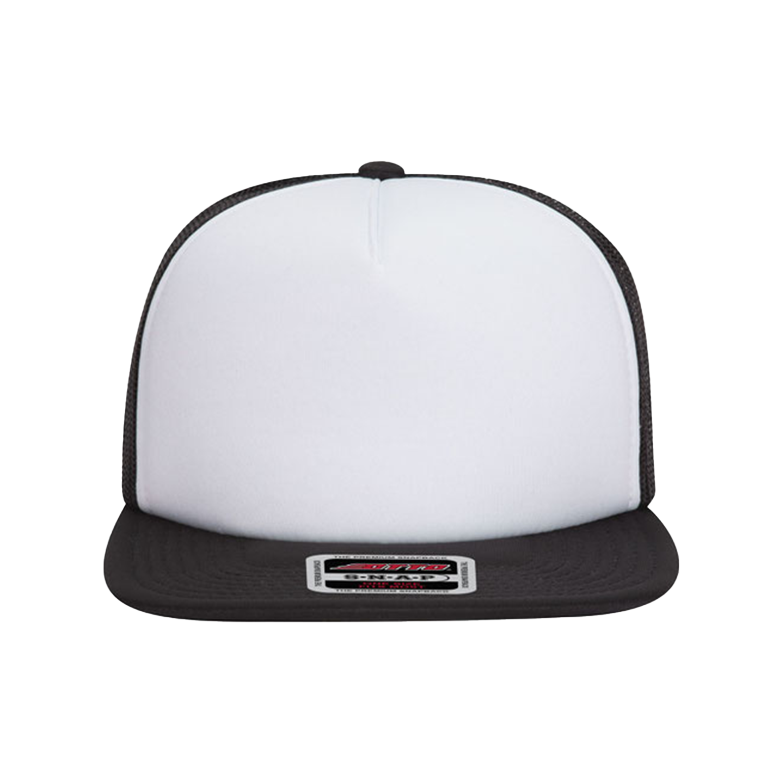 Black and white flat bill hats hot sale